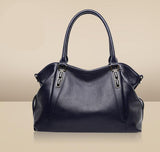 Anawishare Genuine Leather Handbags Women Real Leather Shoulder Bag Cowhide Ladies Tote Bags Cow