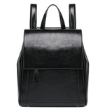Vintage Small Backpack Female Split Leather Bagpack School Shoulder Bag For Adolescent Girls Preppy