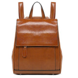 Vintage Small Backpack Female Split Leather Bagpack School Shoulder Bag For Adolescent Girls Preppy