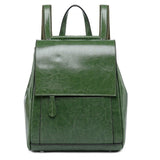Vintage Small Backpack Female Split Leather Bagpack School Shoulder Bag For Adolescent Girls Preppy