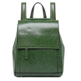 Vintage Small Backpack Female Split Leather Bagpack School Shoulder Bag For Adolescent Girls Preppy