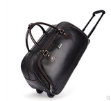 Pu Cabin Boarding Luggage Bags Rolling Bag With Wheels  Travel Trolley Bag On Wheels For  Men