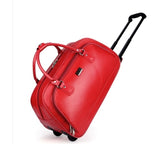 Pu Cabin Boarding Luggage Bags Rolling Bag With Wheels  Travel Trolley Bag On Wheels For  Men