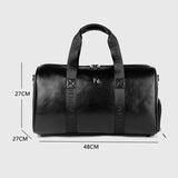 Genuine Leather Men Travel Bag Carry On Luggage Bags Men Leather Travel Duffel Weekend Bag Big Tote