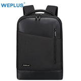 Weplus Backpack Leather 15.6 Men Backpack Inch Laptop Backpack Female Anti Theft Travel Bag
