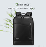 Weplus Backpack Leather 15.6 Men Backpack Inch Laptop Backpack Female Anti Theft Travel Bag