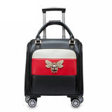 Travel Tale 2018 Women Cabin Luggage Light Girls Leather Travel Bag Cute Small Trolly Bag For