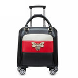 Travel Tale 2018 Women Cabin Luggage Light Girls Leather Travel Bag Cute Small Trolly Bag For