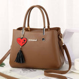 Fashion Women Bag Leather Tassel Handbags Shoulder Bag Small Flap Messenger Bags