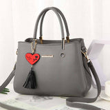 Fashion Women Bag Leather Tassel Handbags Shoulder Bag Small Flap Messenger Bags
