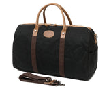 Men'S Travel Bags Luggage Duffel Bag Waterproof Canvas Overnight Bag Leather Weekend Oversized