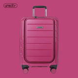 2018 New Business Luggage Rolling Spinner Suitcase Environmental Pp Materical White Black Bule