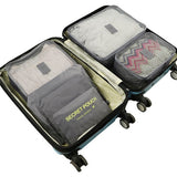 6Pcs Travel Clothes Storage Bags Shoes Toiletry Luggage Suitcase Organizer Set Cosmetic Wardrobe