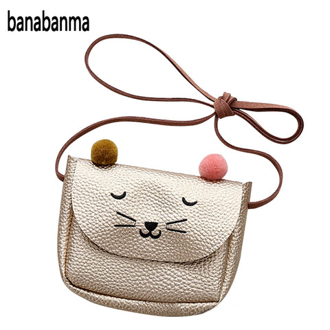 Mini Shoulder Bag Cute Cat Ear Messenger Bag Women Kids All-Match Key Coin Purse Cartoon Lovely