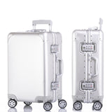 New Fashion Aluminum Alloy Pull Rod Suitcase 20/24/29 Inch Metal Luggage Fashionable New Type Of