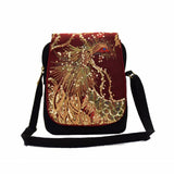 Ethnic Women Messenger Bag Vintage Peacock Embroidery Shoulder Bag Canvas Mobile Phone Small