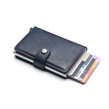 Weduoduo Pu Leather Metal Men Card Holder Rfid Aluminium High Quality Credit Card Holder With