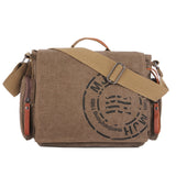 Manjianghong Vintage Men'S Messenger Bags Canvas Shoulder Bag Fashion Man Business Crossbody Bag