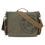 Manjianghong Vintage Men'S Messenger Bags Canvas Shoulder Bag Fashion Man Business Crossbody Bag