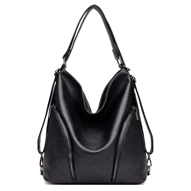 Kmffly Women Shoulder Bag Fashion Women Handbags Retro Leather Large Capacity Tote Bag Casual Pu
