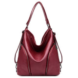Kmffly Women Shoulder Bag Fashion Women Handbags Retro Leather Large Capacity Tote Bag Casual Pu