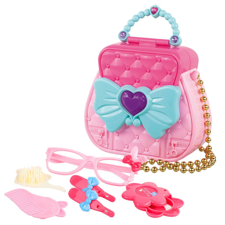 Kids Simulation Toy Cosmetic Box For Girls Child Princess Girl Handbag Game New