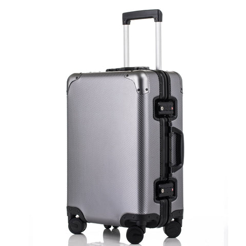 New 20'24'26'29'Inch Men Rolling Luggage Aluminium Trolley Solid Travel 20' Women Boarding Case