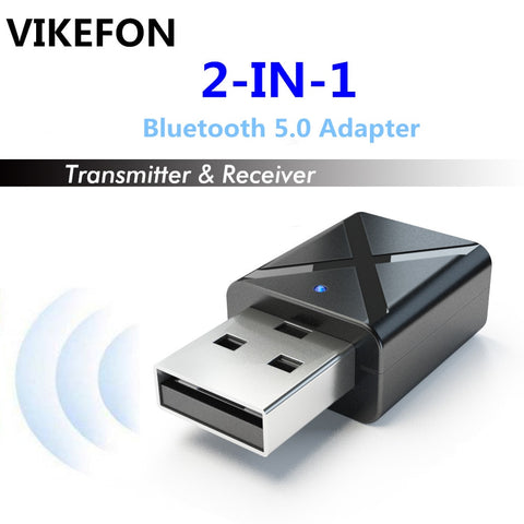 Vikefon Bluetooth 5.0 Audio Receiver Transmitter Mini 3.5Mm Aux Stereo Bluetooth Transmitter For Tv