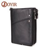 Genuine Leather Wallet Men Leather Credit Card Holder Antitheft Men Vintage Blocking Rfid Wallet