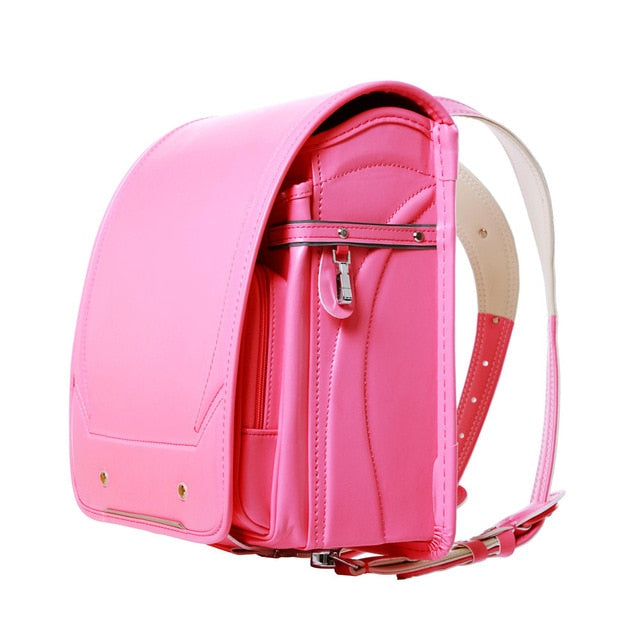 Coulomb Orthopedic Backpack For Children School Bag Kids & Baby Randoseru Japanese Pu Hasp