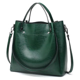 Acelure Casual Large Capacity Women Tote Shoulder Bag Pu Leather Ladies Bucket Handbag Messenger