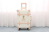 2018 New Travel Luggage Cover Suitcase Hardside Luggage Spinner Rolling Girl Printed Suitcase