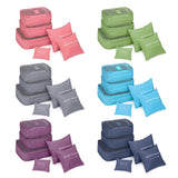 6 Pcs/Set Nylon Travel Bag Packing Cubes Set Organizer Luggage Bags Large Capacity Travel Hand