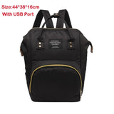 Fashion Usb Charging Mummy Diaper Bags Large Capacity Waterproof Travel Maternity Backpack Baby