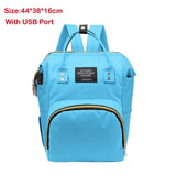 Fashion Usb Charging Mummy Diaper Bags Large Capacity Waterproof Travel Maternity Backpack Baby