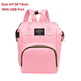 Fashion Usb Charging Mummy Diaper Bags Large Capacity Waterproof Travel Maternity Backpack Baby