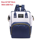 Fashion Usb Charging Mummy Diaper Bags Large Capacity Waterproof Travel Maternity Backpack Baby