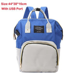 Fashion Usb Charging Mummy Diaper Bags Large Capacity Waterproof Travel Maternity Backpack Baby