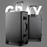 20" 24"100% Aluminum Luggage Hardside Rolling Trolley Luggage Travel Suitcase Carry On Luggage