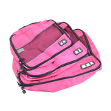 3Pcs Suitcase Organizer Sets Travel Underwear Clothes Mesh Bag Wardrobe Closet Storage Pockets