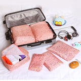 Diniwell 6 Pcs/ Set Oxford Mesh Cloth Travel Storage Bag Luggage Suitcase Pouch Bra Cosmetics