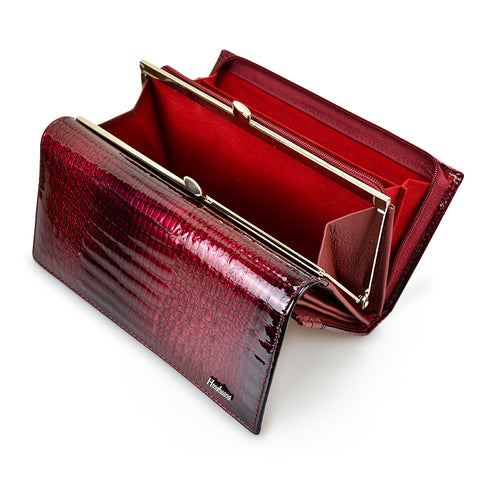Hh Genuine Leather Women Wallets Alligator Long Hasp Zipper Wallet Ladies Clutch Bag Purse 2019 New
