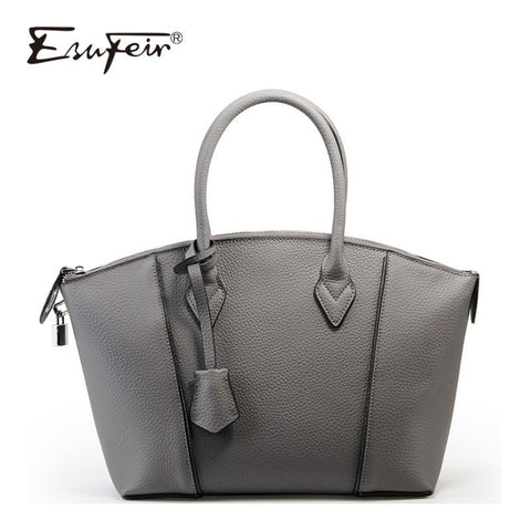 Esufeir New Genuine Leather Women Handbags Vintage Shoulder Bag Crossbody Bag Fashion Solid