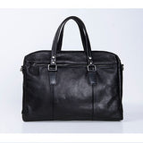 Aetoo Men'S Leather Handbag Large Bag Full Cowhide Briefcase Soft Oblique Shoulder Bag