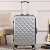 Diamond Grain Suitcase,Abs Trolley Case,24"/28"Universal Wheel Luggage,20 Inch Men And Women
