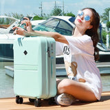 High Quality Luggage,Women'S Suitcase,Universal Wheel Trolley Case20/24 Inch,Small Fresh Password