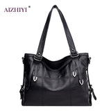 Sac A Main Ladies Retro Style Leather Shoulder Bag Casual Tote Bag Ladies Handbags Woman Double