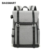 Bagsmart New Dslr Camera Backpack Retro Camera Bag Grey Travel Camera Backpack Photography Bag With