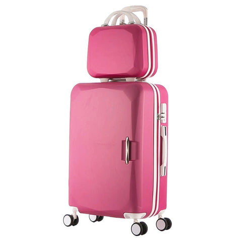 2019 Hot Abs+Pc Children'S And Women'S Favorite Trolley Suitcase Sets/8 Colors Universal Wheels