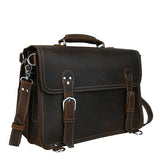 Genuine Leather Handmade Briefcase 2018 Men Business Messenger Shoulder Computer Bag Cowhide